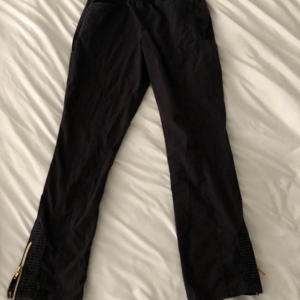 Black Jaanuu Moto scrub pants